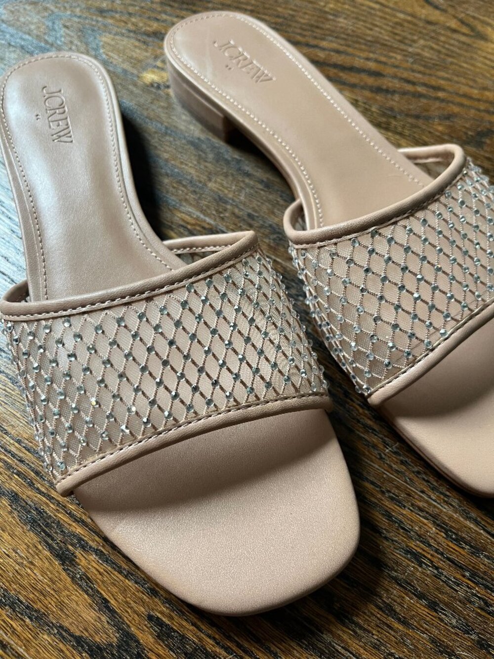 J.Crew Rhinestone Mesh Slide Sandals - Picture 3 of 5